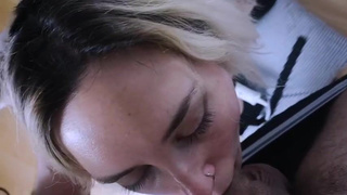 Deepthroat Cumshot Bondage GIF